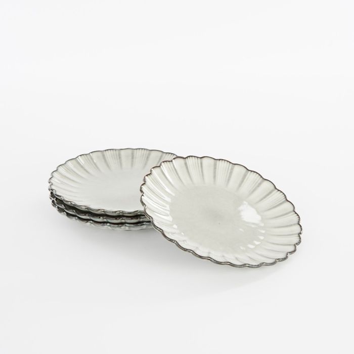 Tre Corfu tallerkner i grå