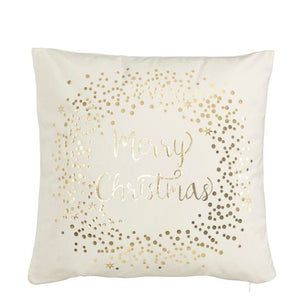 Pyntepude Merry Christmas hvid