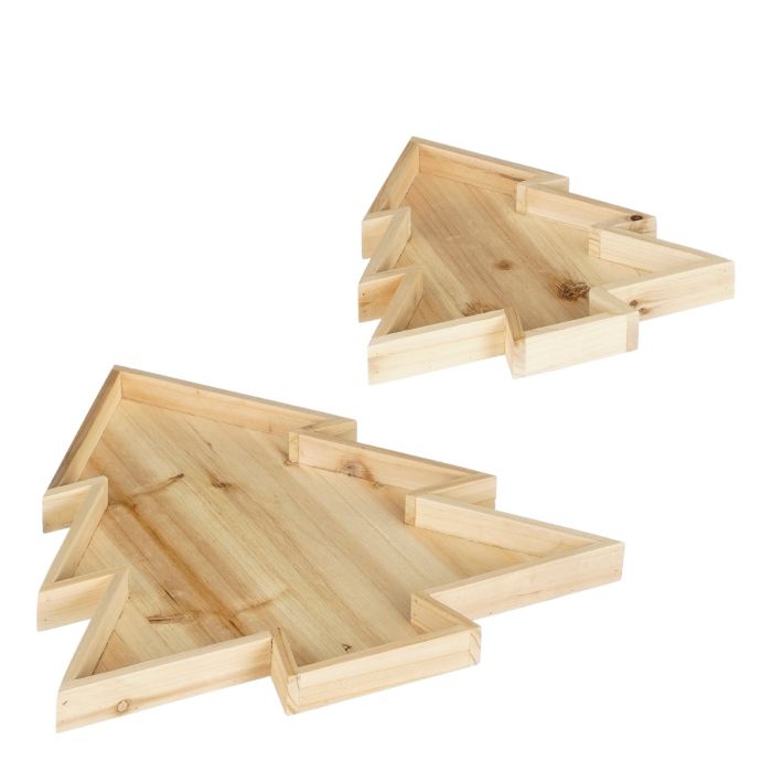 Sæt med to juletræsbakker