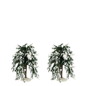 Luville Snedækkede træer med hængende grene 2-pak