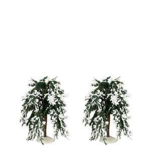 Luville Snedækkede træer med hængende grene 2-pak