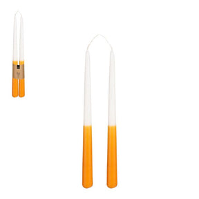 To-farvede lys orange/hvide 2-pak