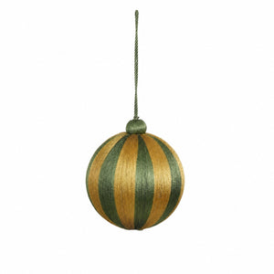Julekugler med striber 10 cm i dia