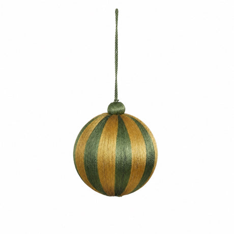 Julekugler med striber 10 cm i dia