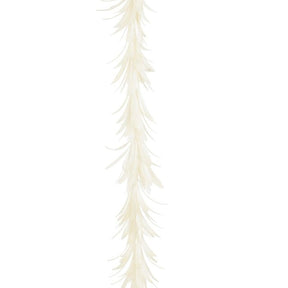 Hvid guirlande med blade 