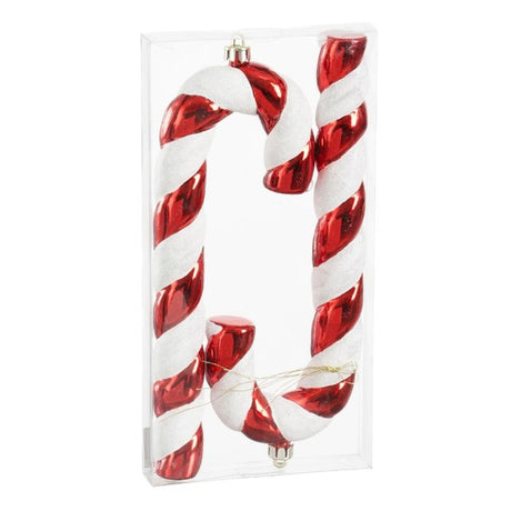 Julestokke 25 cm høje 2-pak