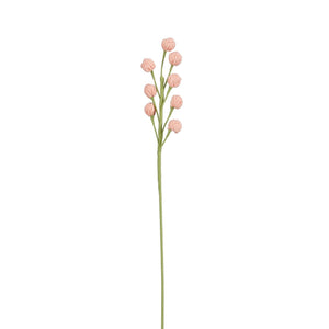 Hæklet lyserød forårsblomst 45 cm lang