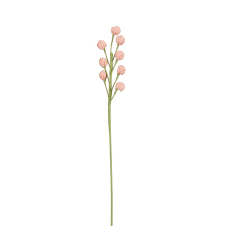 Hæklet lyserød forårsblomst 45 cm lang