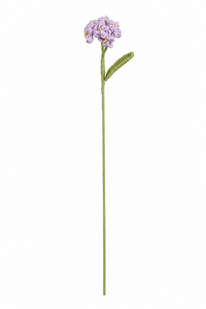 Hæklet lyslilla floks blomsterstilk 46 cm lang