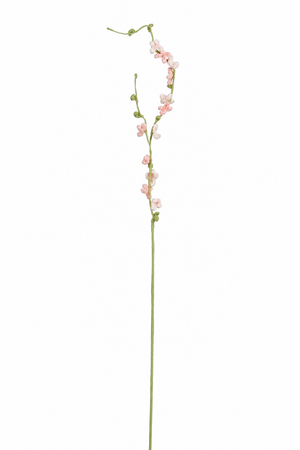 Lys lyserød hæklet blomstrende forårsgren 76 cm lang