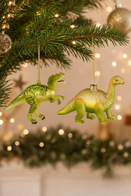 Julekugle Dinosaur grøn