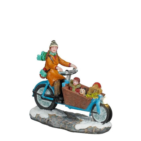 Luville Mor på ladcykel
