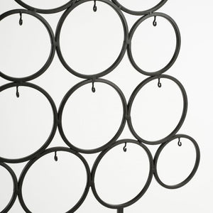 Dekorationsjuletræ sort metal 117 cm højt