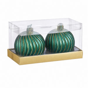 Lys Julekugle 6 cm 2-pak
