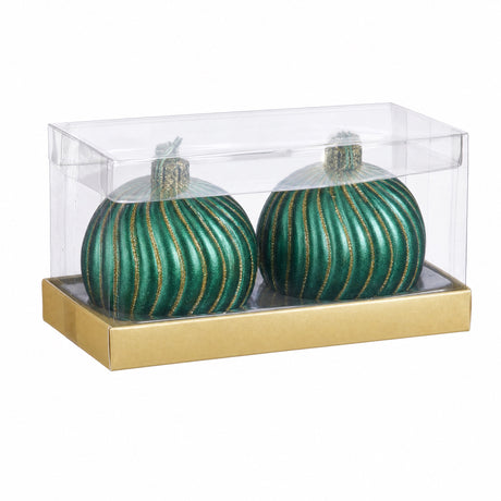 Lys Julekugle 6 cm 2-pak