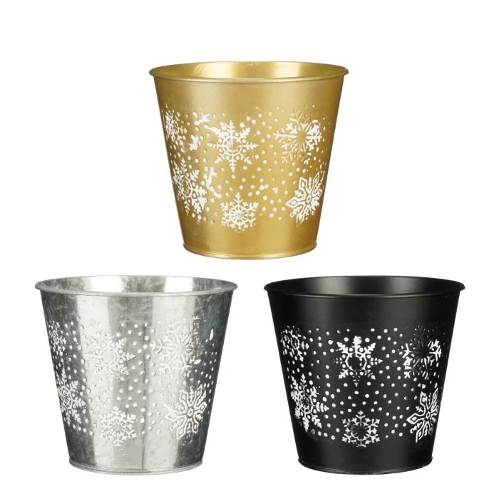 Urtepotteskjuler med snefnugmønster