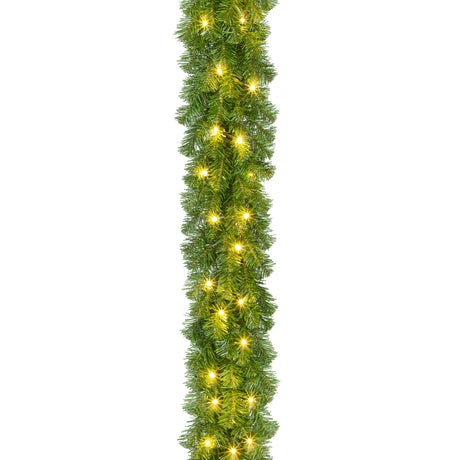 Granguirlande med lys 180 cm lang til 230 V og udendørs brug