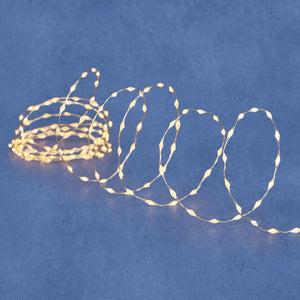 Wire lyskæde 3 meter med 30 LED lys i klassisk hvid fra Luca Lighting