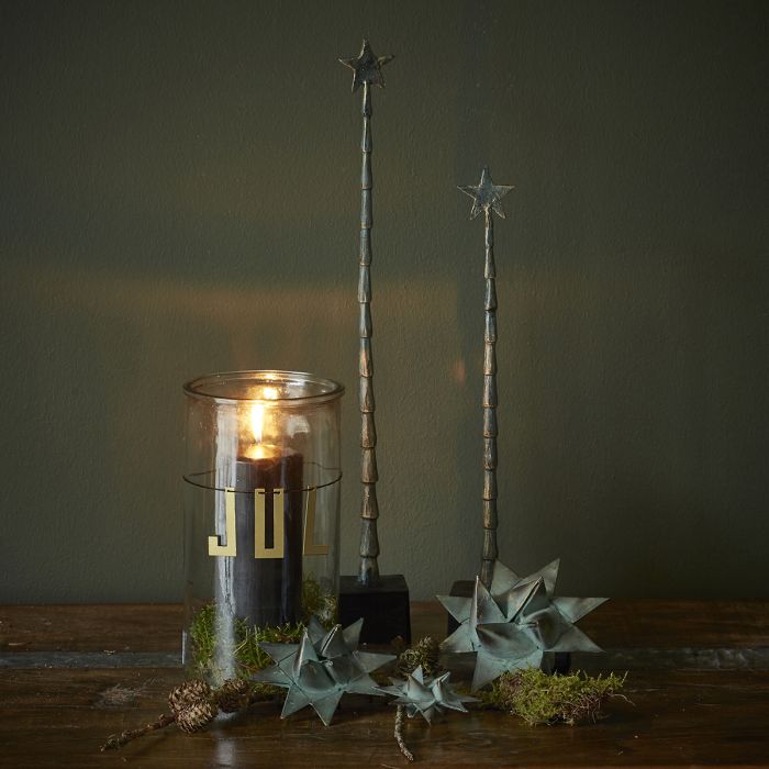 Fletstjerne antik grøn 15 cm i dia