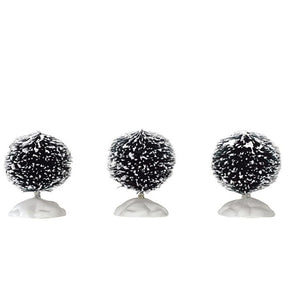 Lemax Round Bristle Tree Mini 3-pak