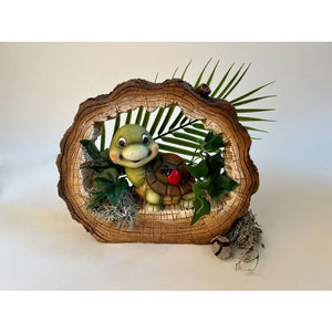 Skildpadde med mariehøne 11 cm høj