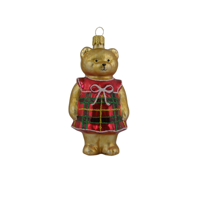 Julekugle Bamsemor med tern