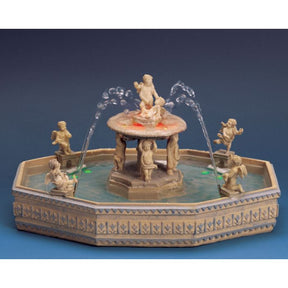 Lighted Village Square Fountain