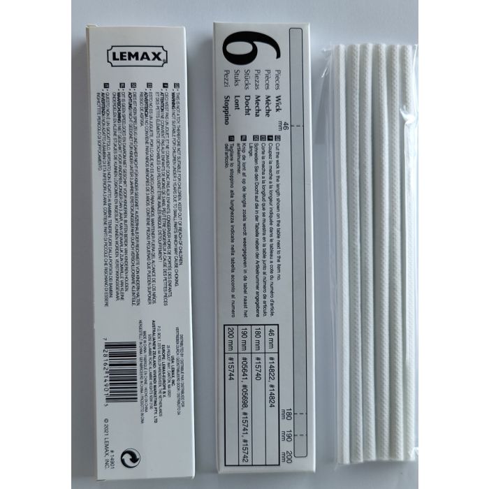 Smoking Feature Replacement Wicks Set Of 6
