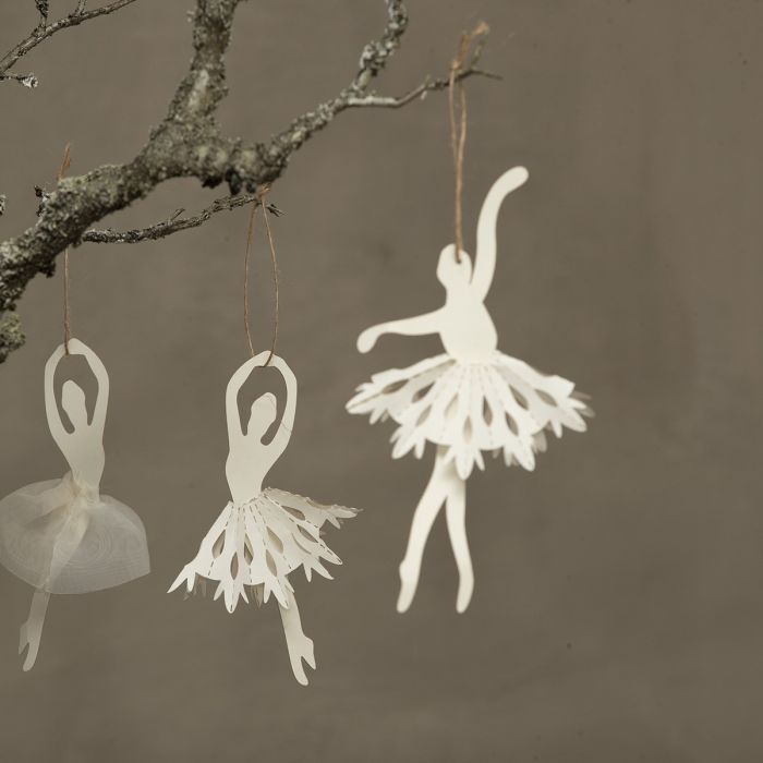 Papirpynt Dansende ballerina