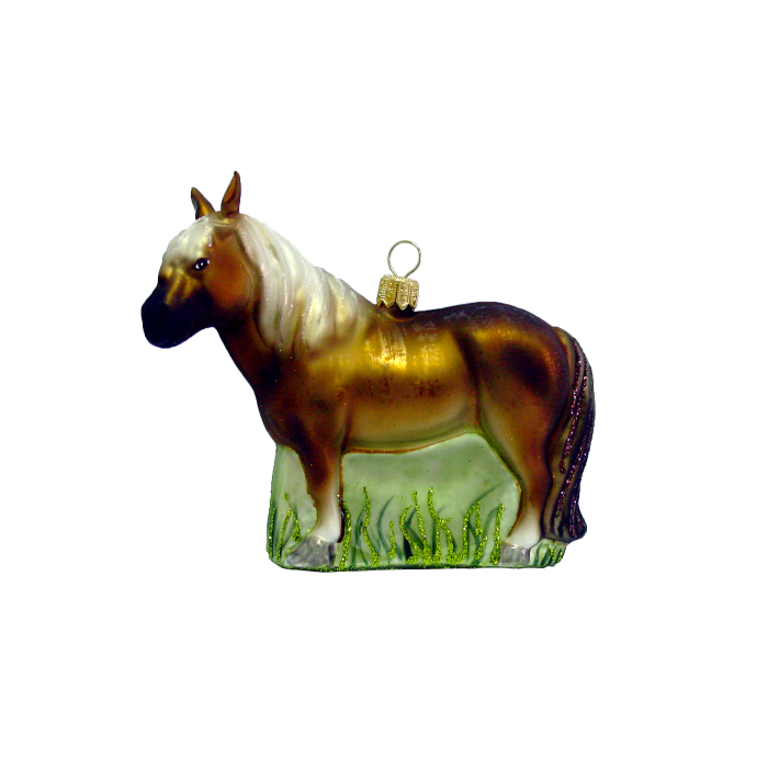 Julekugle Brun pony