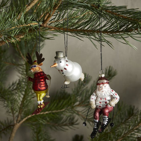 Julekugle Rensdyr på ski