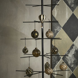 Julekugle glitter og guld