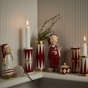 Tromme Lysestage & vase i én 16 cm høj