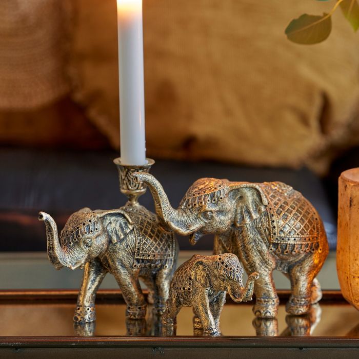 Speedtsberg guldfarvet elefant 