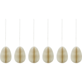 Påskeæg i honeycomb i off-white fra House Doctor