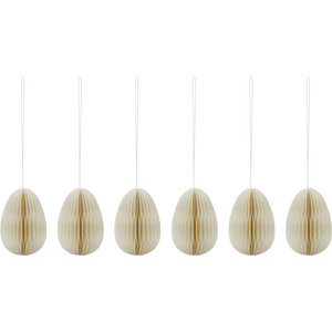 Påskeæg i honeycomb i off-white fra House Doctor