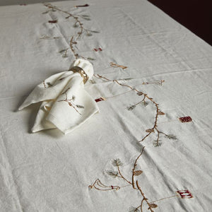 Stofservietter jul 4-pak hvide