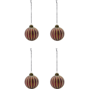 4 julekugler med snor til ophængning fra House Doctor