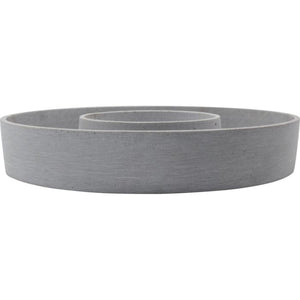 House Doctor The ring grå lysestage/dekorationsfad