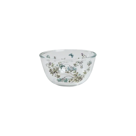 Speedtsberg glasskål med sommerligt blomstermotiv