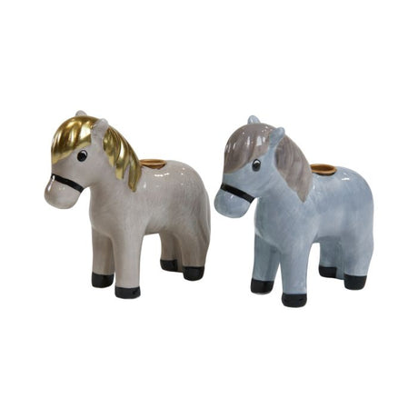 Lysestage til kertelys hest