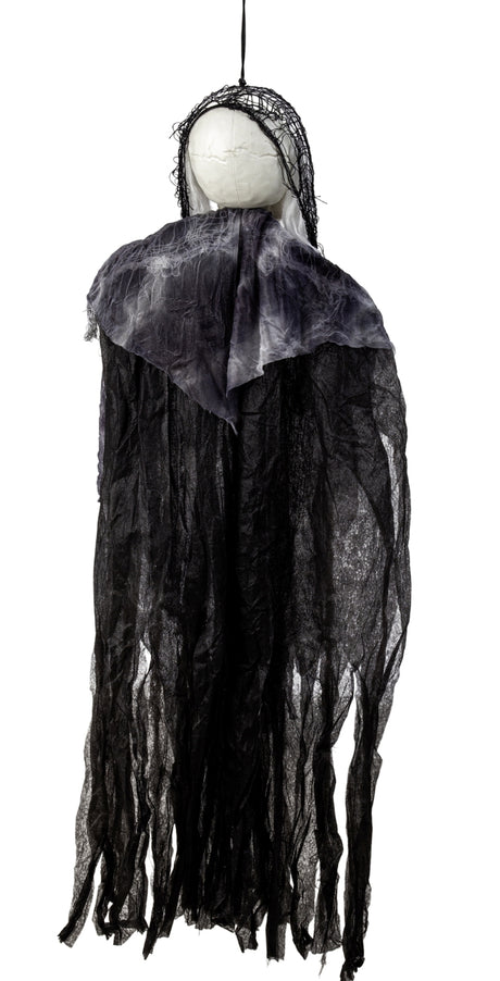Hængende skelet 90 cm til Halloween dekoration set bagfra