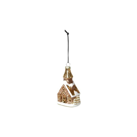 Julekugle Kirke 10 cm høj