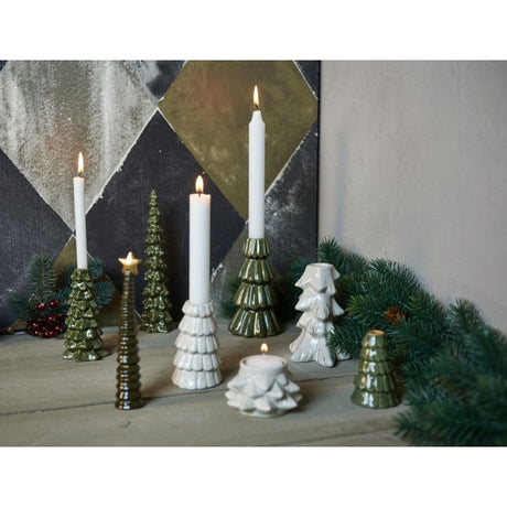 Lysestage til kertelys grantræ