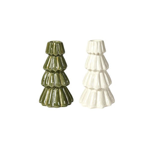 Lysestage træ 14 cm høj
