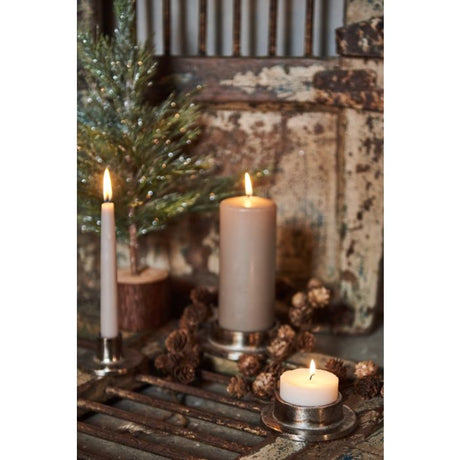 Lysestage antik guld til bloklys