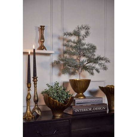 Lysestage påfugl 24 cm høj