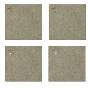 Stofservietter jul 4-pak grågrønne