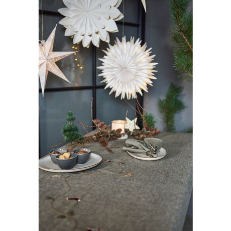 Juledug 140 cm x 240 cm grågrøn