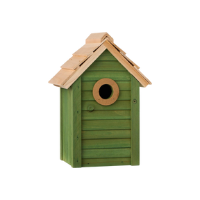Ib Laursen fuglehus i grøn malet fyrretræ
